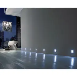 Lighting in the hallway on the floor photo