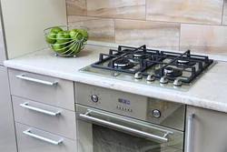 Gas ovens built into the kitchen photo