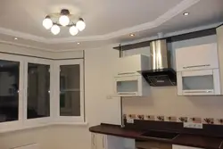 Plasterboard hood for kitchen photo