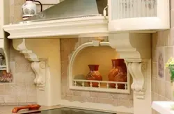 Выцяжка з гіпсакардону для кухні фота