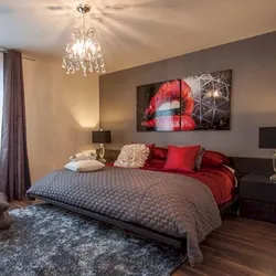 Icons in the bedroom above the bed photo