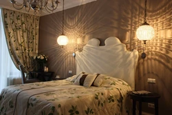 Icons in the bedroom above the bed photo