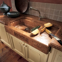 Wooden kitchen sinks photo