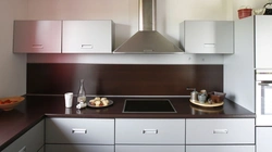 Photo Of A Kitchen With A Chipboard Apron