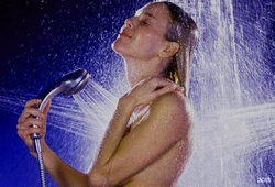 Photo of shower in bathtub with water