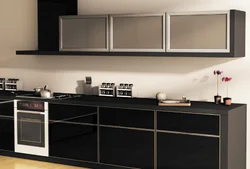 Photo of kitchen glass in aluminum frame