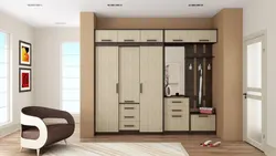 A lot of furniture cabinets for the hallway photo