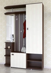 A lot of furniture cabinets for the hallway photo