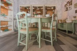 Миз ва курсиҳои Provence ошхона акс