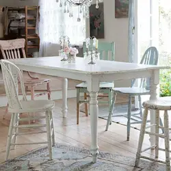 Миз ва курсиҳои Provence ошхона акс