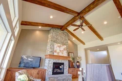 Timber On The Ceiling In The Kitchen Photo