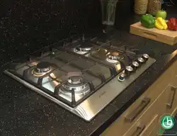 Черная Газовая Панель На Кухне Фото