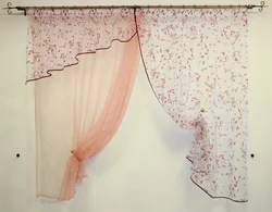Asymmetrical curtains for the kitchen all photos