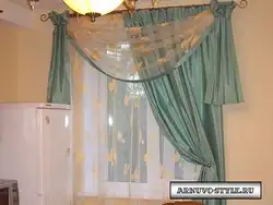 Асіметрычныя запавесы на кухню ўсе фота