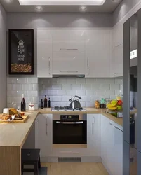 Photo of a high-tech kitchen in Khrushchev