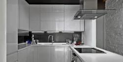 Photo of a high-tech kitchen in Khrushchev