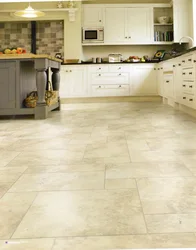 Stone Floor In The Kitchen Photo