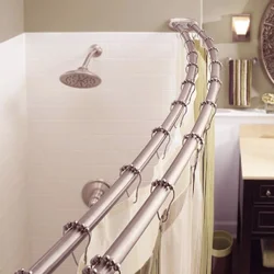 How To Hang Curtains In The Bathroom Photo