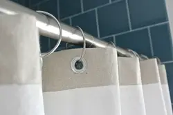 How To Hang Curtains In The Bathroom Photo