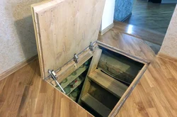 Entrance to the basement from the kitchen photo