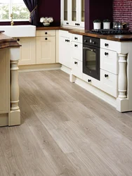 Linoleum On The Wall In The Kitchen Photo