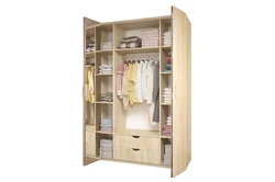 Wardrobe in the bedroom photo with drawers