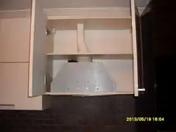 Oshxona kabinetidagi fotosuratda kaputni qanday o'rnatish kerak