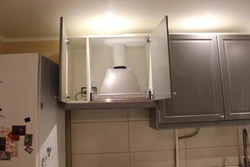 How to install a hood in a kitchen cabinet photo