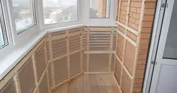 Уцяпленне балконаў і лоджый пад ключ фота