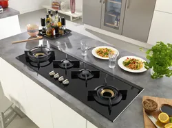 Столешницы для кухни фото с варочной панелью