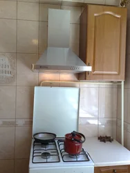 Ventilation in the kitchen with a gas stove photo