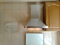 Ventilation in the kitchen with a gas stove photo