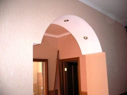 Plasterboard arches photo in the hallway with your own