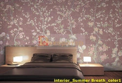 Wallpaper for walls vinyl in the bedroom photo