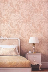 Wallpaper for walls vinyl in the bedroom photo