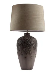 Table lamps for the bedroom with lampshade photo
