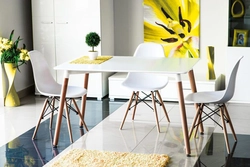 Fashionable tables and chairs for the kitchen photo