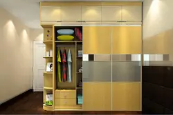 Built-in wardrobes with mezzanines in the hallway photo