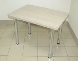 Kitchen tables with metal legs photo