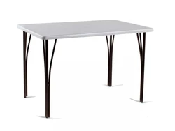 Kitchen tables with metal legs photo