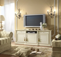 Nightstand in the living room in a classic style photo