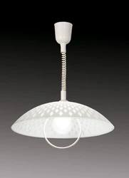 Chandelier with one shade for the kitchen photo