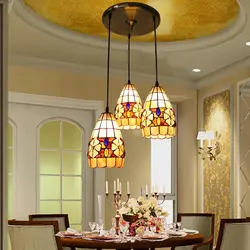 Chandelier with one shade for the kitchen photo