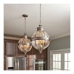 Chandelier with one shade for the kitchen photo