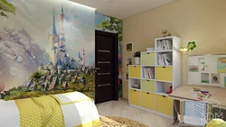 Балалар жатын бөлмесіндегі қабырғадағы фото тұсқағаздар