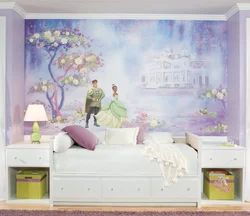 Photo Wallpaper On The Wall In A Children'S Bedroom Photo