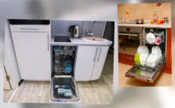 Як Размясціць Посудамыйную Машыну На Кухні Фота