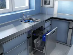 How to place a dishwasher in the kitchen photo