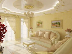Suspended Ceilings With Flowers For The Living Room Photo
