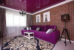 Натяжные потолки с цветами для гостиной фото